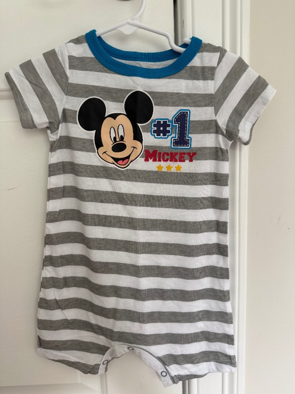 Mickey Mouse Disney Striped Romper – 18 Months